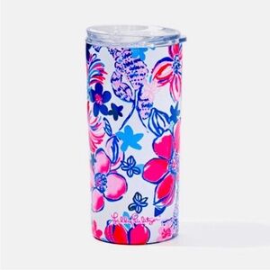 NWT Lilly Pulitzer Insulated Slim Tumbler 16.57oz Party Like A Lobstar